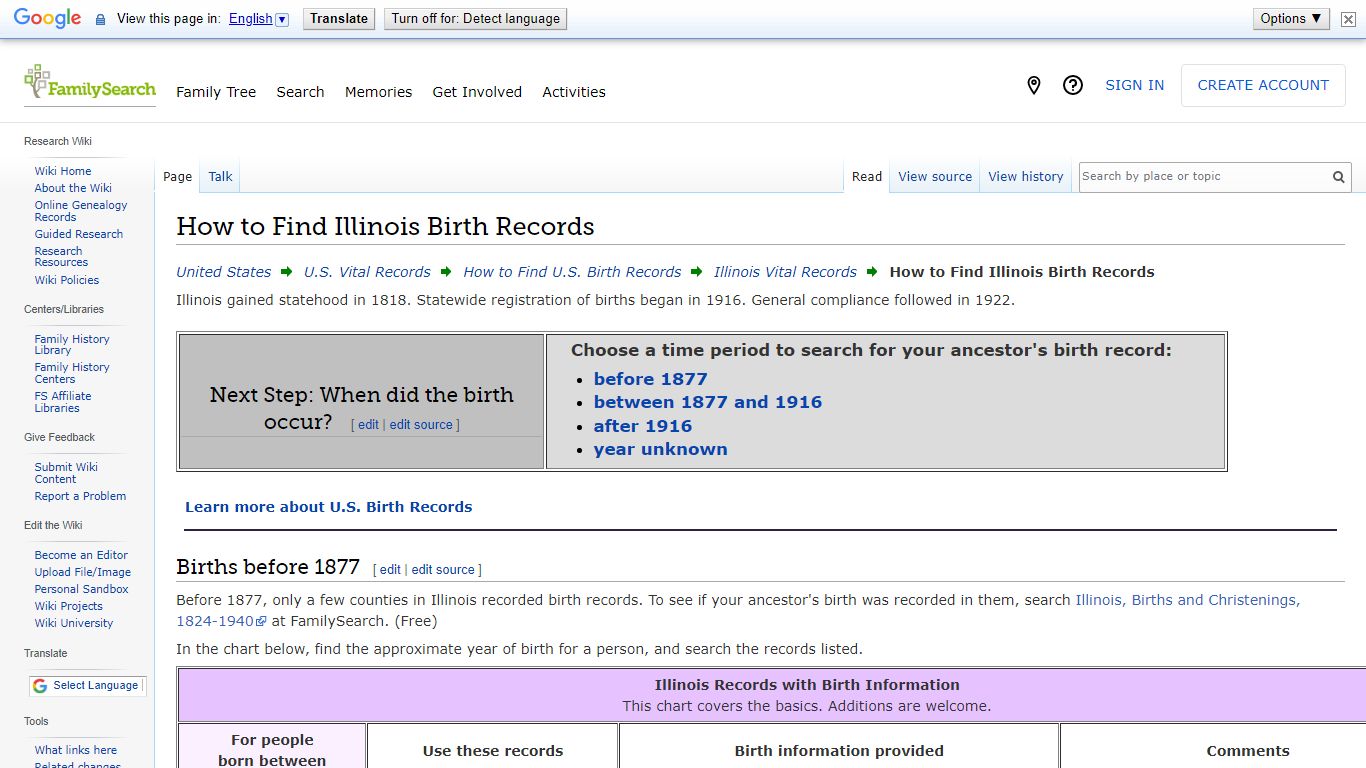 How to Find Illinois Birth Records • FamilySearch